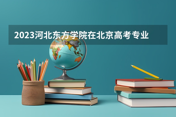 2023河北东方学院在北京高考专业招生计划人数