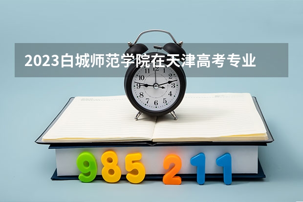 2023白城师范学院在天津高考专业招生计划人数