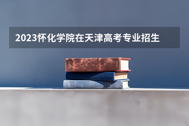 2023怀化学院在天津高考专业招生计划人数