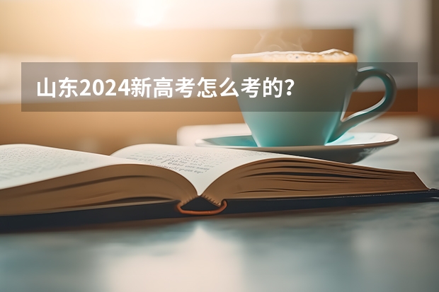 山东2024新高考怎么考的？