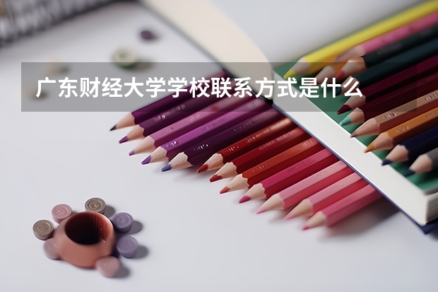 广东财经大学学校联系方式是什么