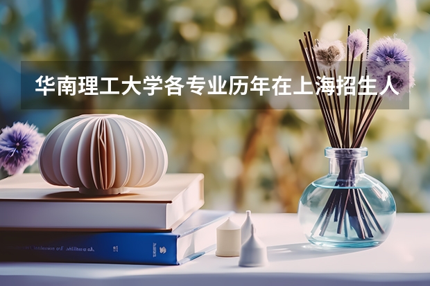 华南理工大学各专业历年在上海招生人数一览
