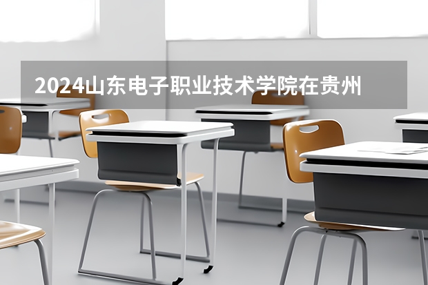2024山东电子职业技术学院在贵州招生计划
