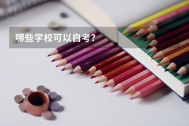 哪些学校可以自考？