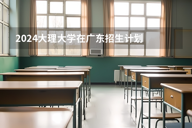 2024大理大学在广东招生计划