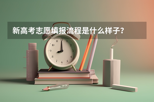 新高考志愿填报流程是什么样子？